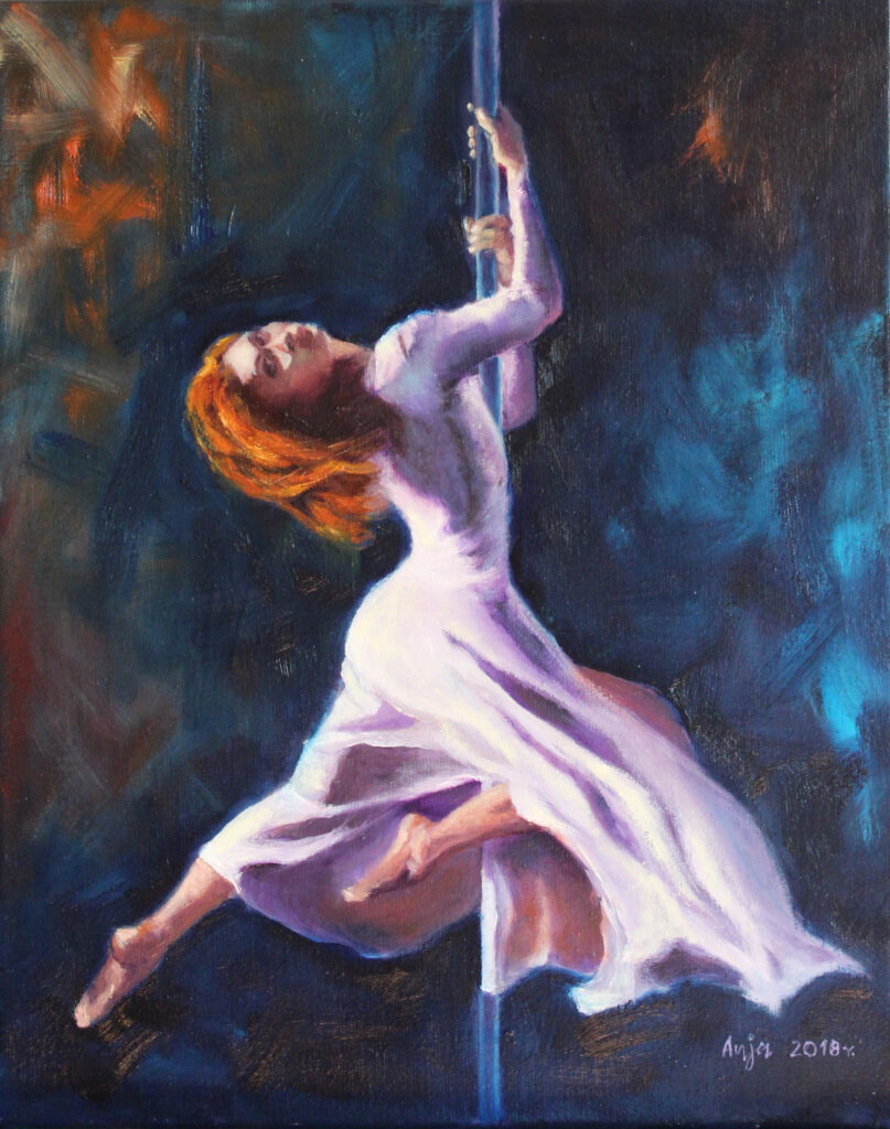 malarstwo olejne taniec Anna Kubcza